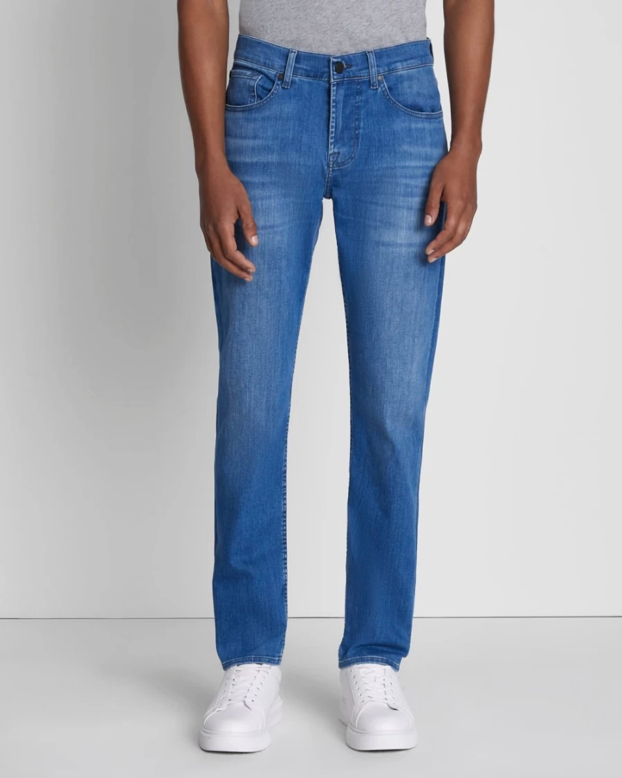 7 For All Mankind Men's Luxe Performance Plus Paxtyn Mid Blue Jeans