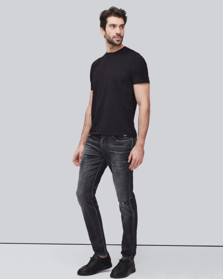 7 For All Mankind Men's Luxe Performance Black T-Shirt