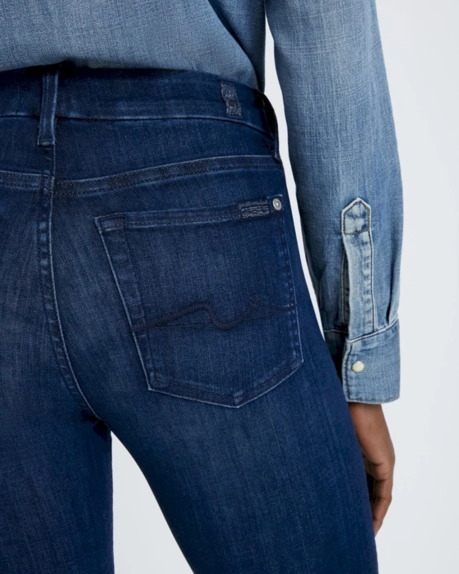 7 For All Mankind Women's Kimmie Straight Leg Jeans in Denim