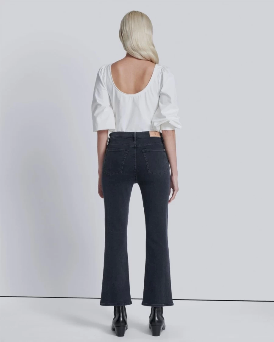 7 For All Mankind Women's Luxe Vintage High Waist Slim Fit Kick Flare Jeans in Gaze Wash