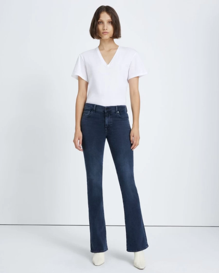 7 For All Mankind Women's Slim Illusion Bootcut Jeans - Alleyway Fit