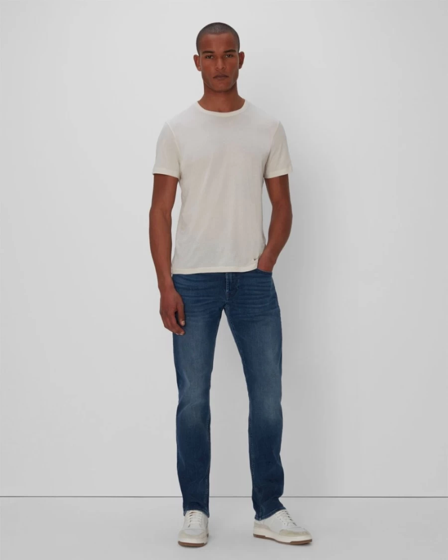 7 For All Mankind Men's Slimmy Squiggle Epsom Slim Fit Jeans