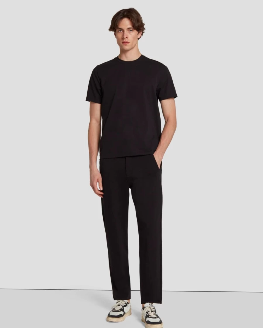 7 For All Mankind Men's Black Travel Chino Pants for Comfort & Style