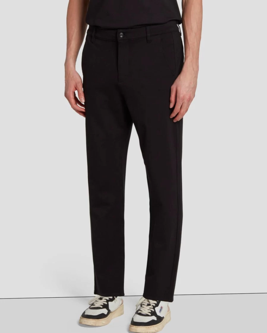 7 For All Mankind Men's Black Travel Chino Pants for Comfort & Style