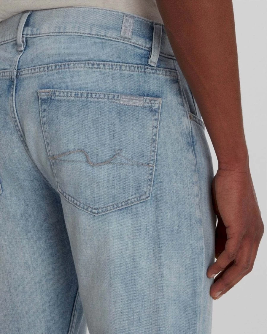 7 For All Mankind Men's Luxe Slim Fit Tapered Jeans in San Miguel Wash