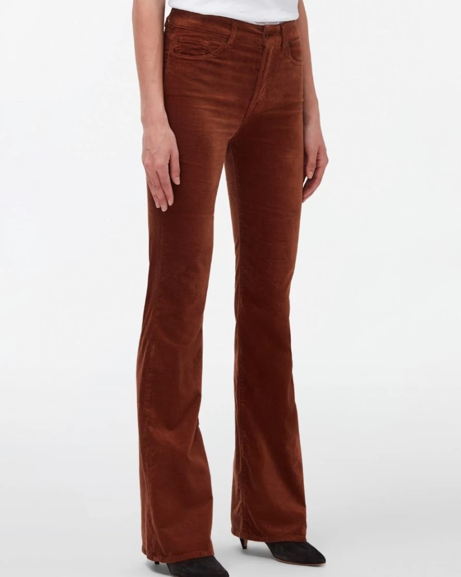 7 For All Mankind Women's Velvet Lisha Caramel High-Waisted Skinny Jeans