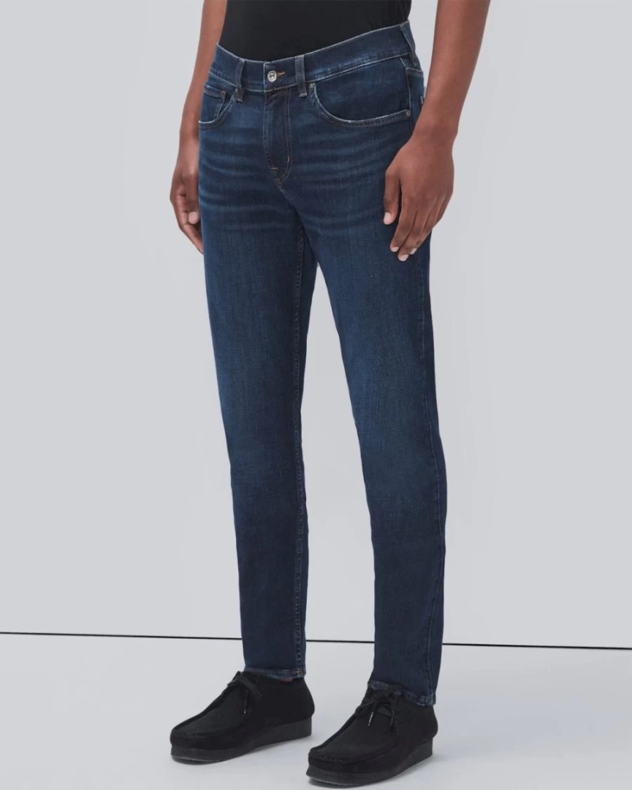 7 For All Mankind Men's Earthkind Stretch Tek Slimmy Tapered Jeans in Native Wash