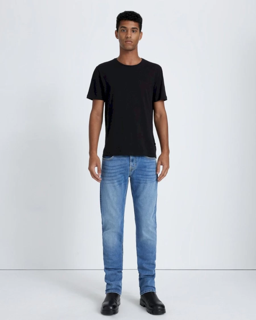 7 For All Mankind Men's Straight Fit Jeans in Tenno Blue