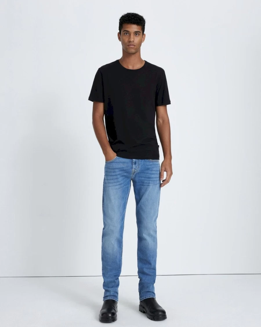 7 For All Mankind Men's Straight Fit Jeans in Tenno Blue