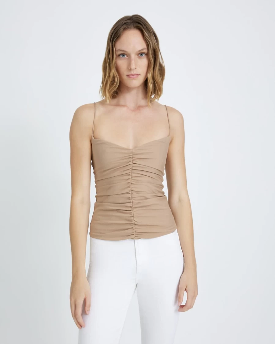 7 For All Mankind Women's Ruched Blush Cami Top