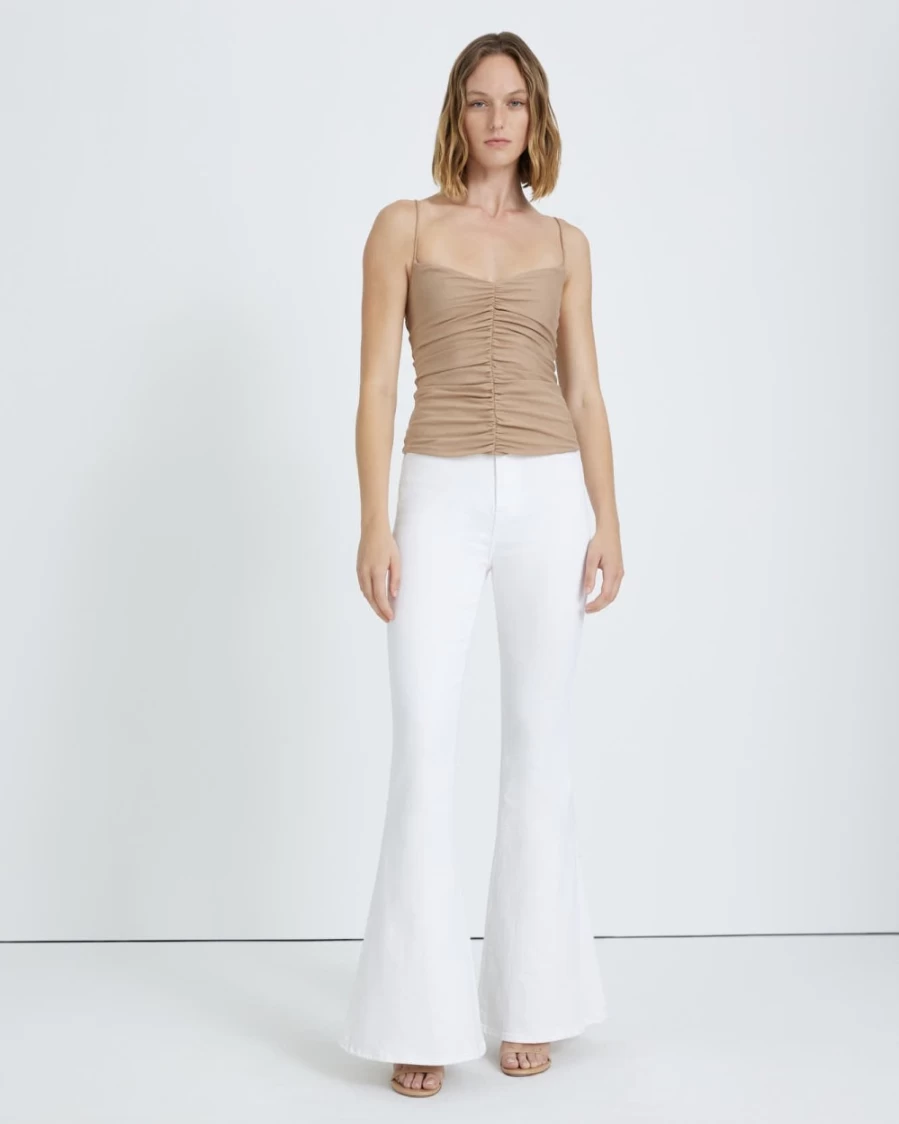 7 For All Mankind Women's Ruched Blush Cami Top