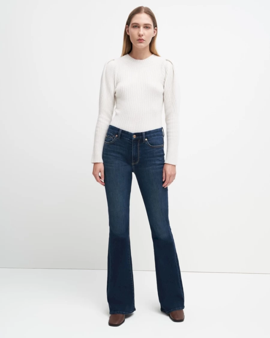 7 For All Mankind Women's High Waist Air Denim Jeans - Authentic Fit