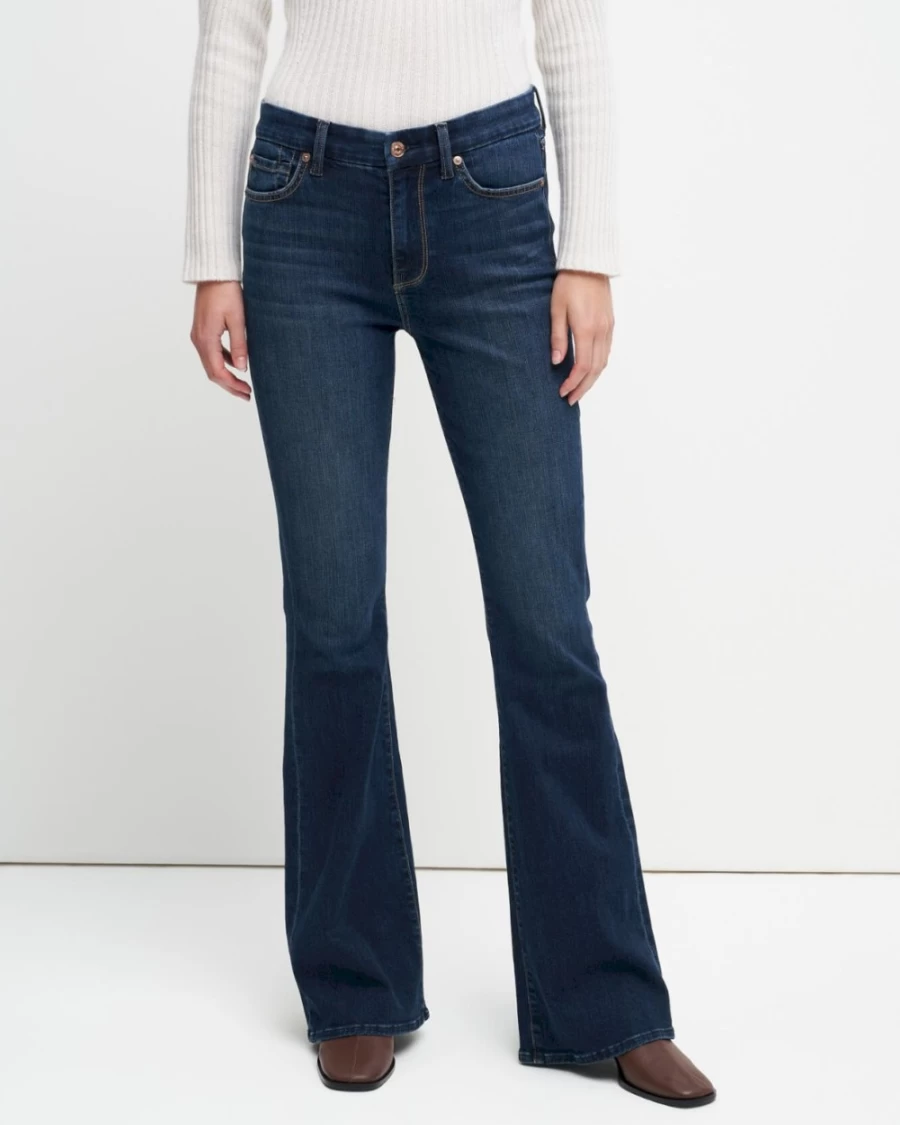 7 For All Mankind Women's High Waist Air Denim Jeans - Authentic Fit