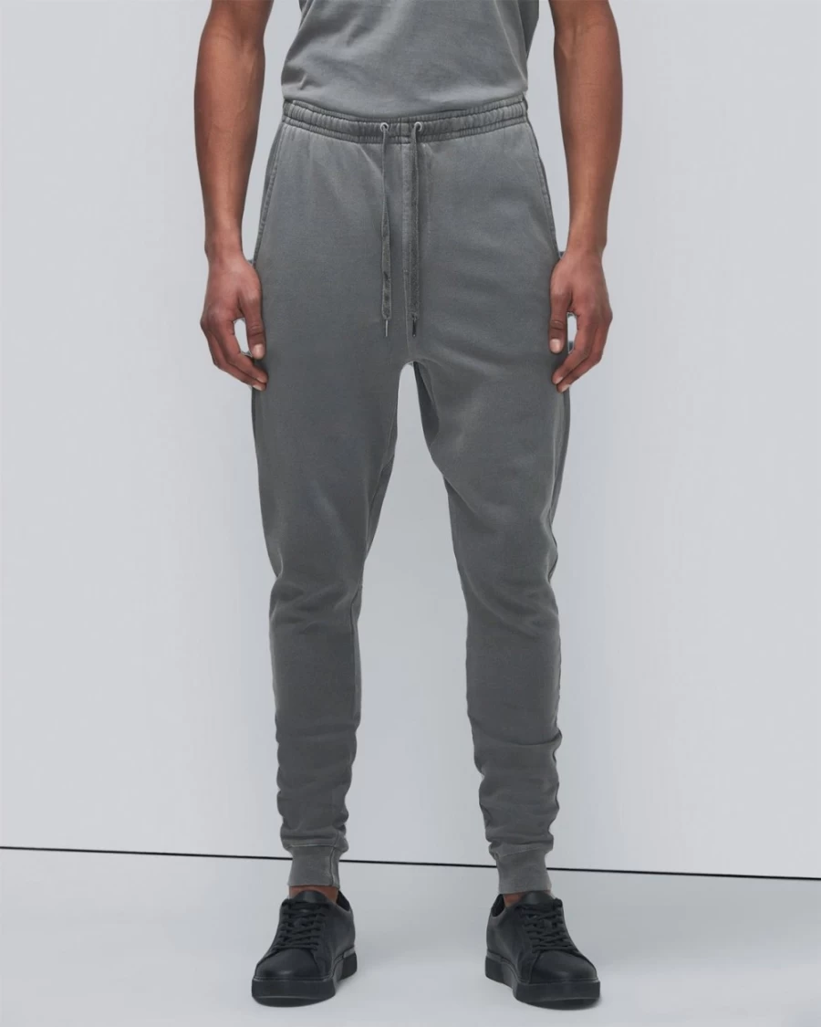 7 For All Mankind Men's Mineral Dye Coal Jogger Pants