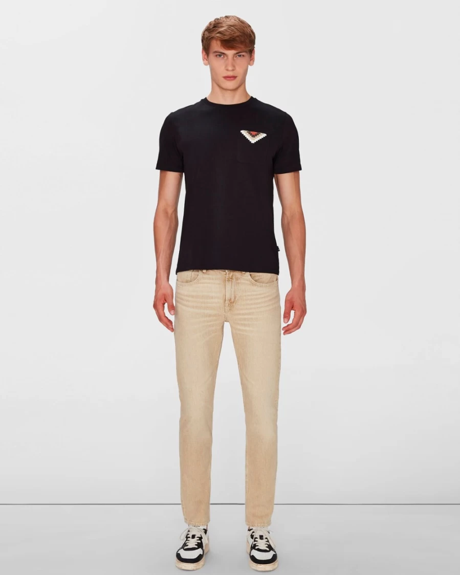 7 For All Mankind Men's Slim Fit Tapered Bamboo Jeans - Eco-Friendly & Stylish