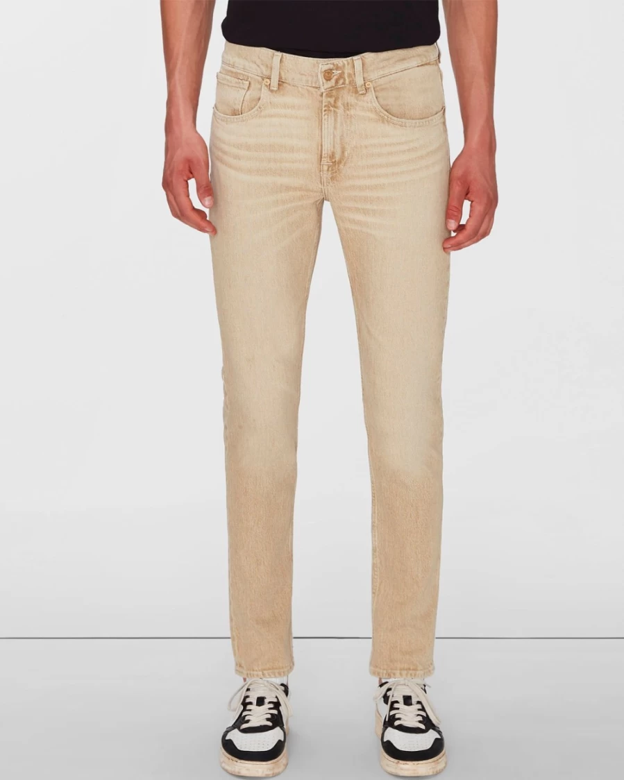 7 For All Mankind Men's Slim Fit Tapered Bamboo Jeans - Eco-Friendly & Stylish
