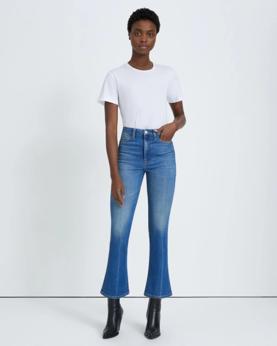7 For All Mankind Women's Ultra High Rise Skinny Jeans with Kick Flare for Garden Party