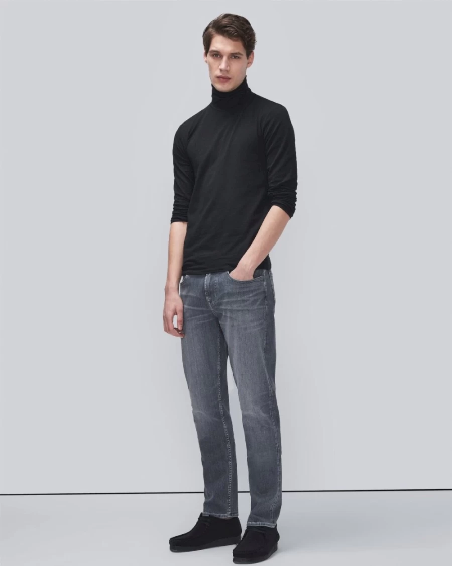 7 For All Mankind Men's Stretch Tek Slimmy Tapered Jeans in Pristine Wash