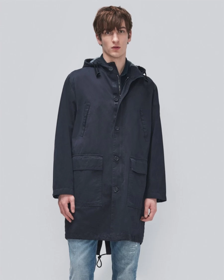 7 For All Mankind Men's Navy Parka Jacket
