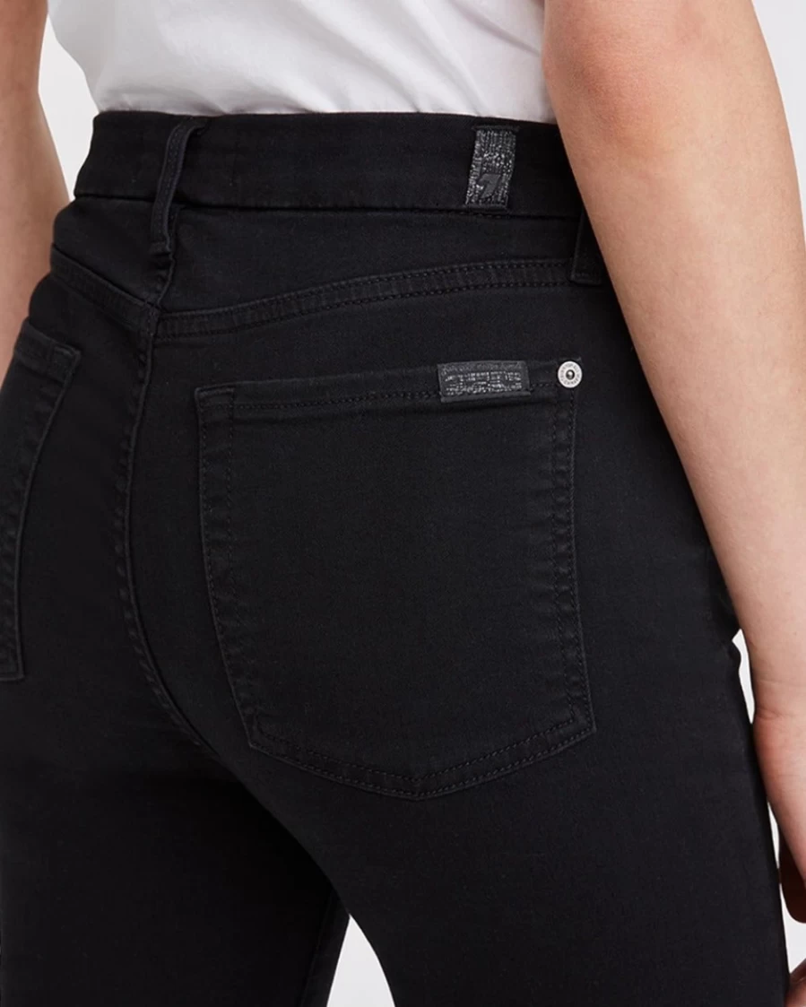 7 For All Mankind Women's B(Air) High Waist Skinny Ankle Jeans in Black