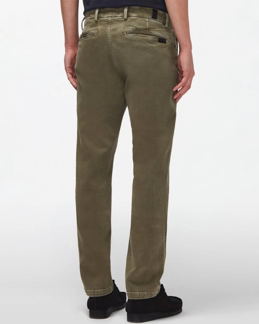 7 For All Mankind Men's Stretch Tek Slimmy Jeans in Forest Green
