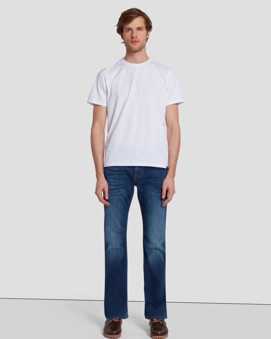 7 For All Mankind Men's Brett Bootcut Jeans - Classic In Reach Fit Denim Pants