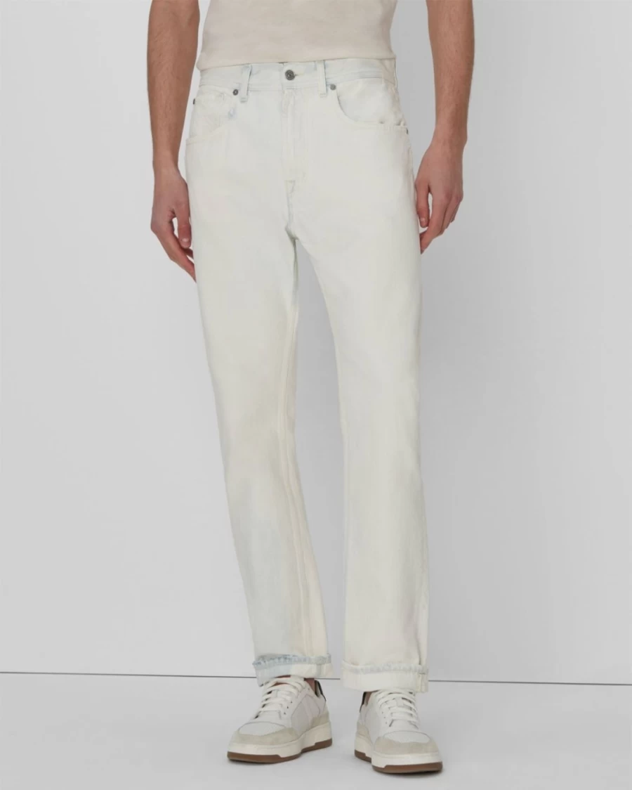 7 For All Mankind Men's Cooper J In Bleached Cloudy Jeans