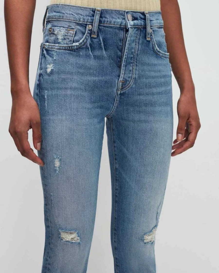 7 For All Mankind Women's Fig Leaf Josefina Beauty Denim Jeans