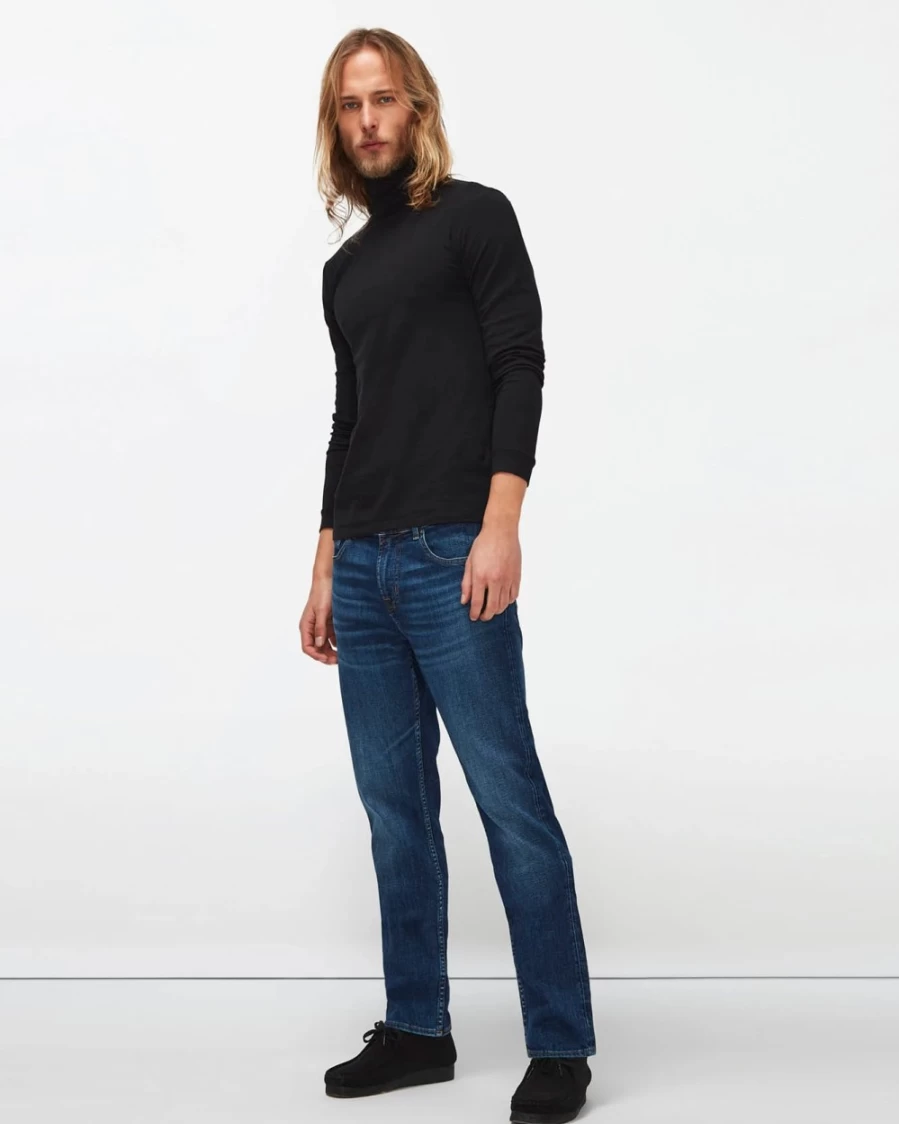 7 For All Mankind Men's Earthkind Stretch Tek Slimmy Essential Slim Fit Jeans