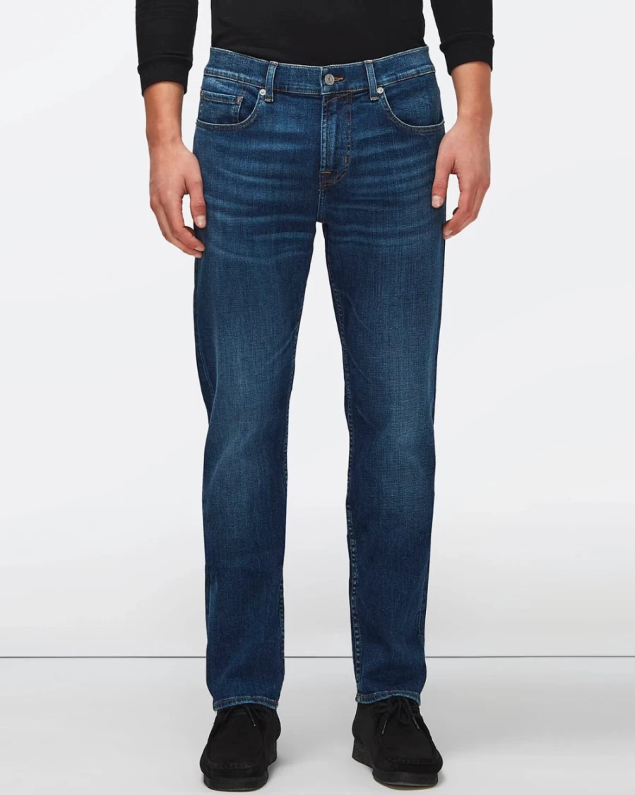 7 For All Mankind Men's Earthkind Stretch Tek Slimmy Essential Slim Fit Jeans