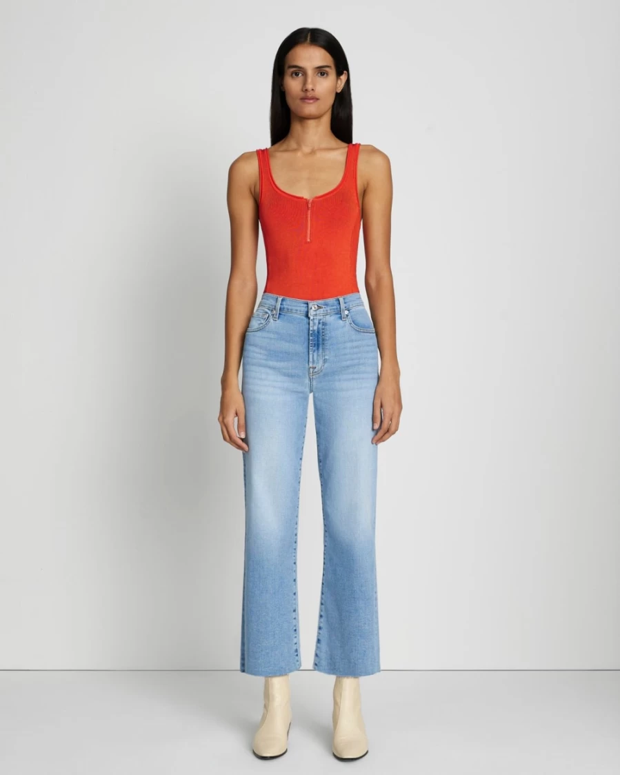 7 For All Mankind Women's Etienne Cropped Alexa Jeans