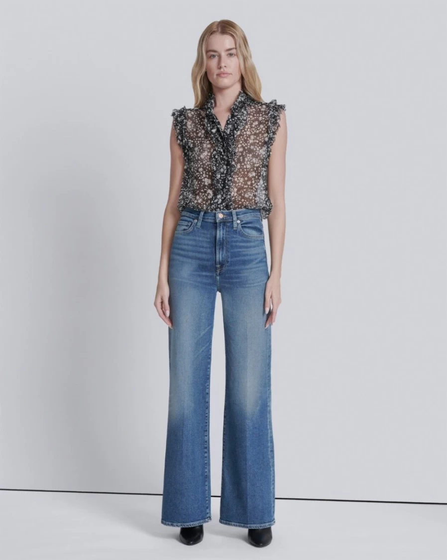 7 For All Mankind Women's Luxe Vintage Ultra High-Rise Petunia Jeans