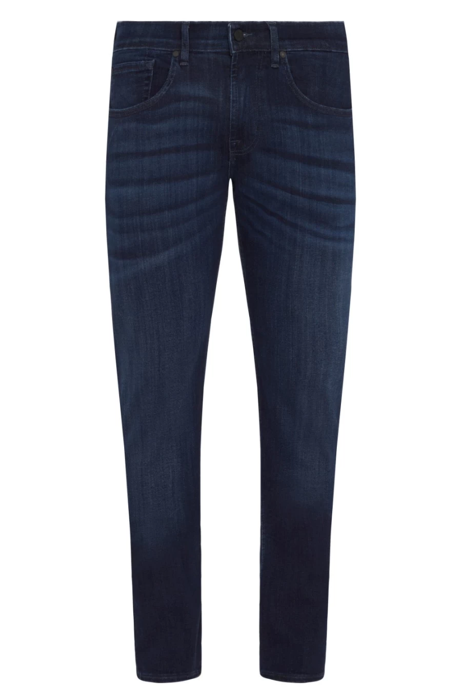 7 For All Mankind Men's Luxe Performance Slim Fit Tapered Jeans in Deep Blue