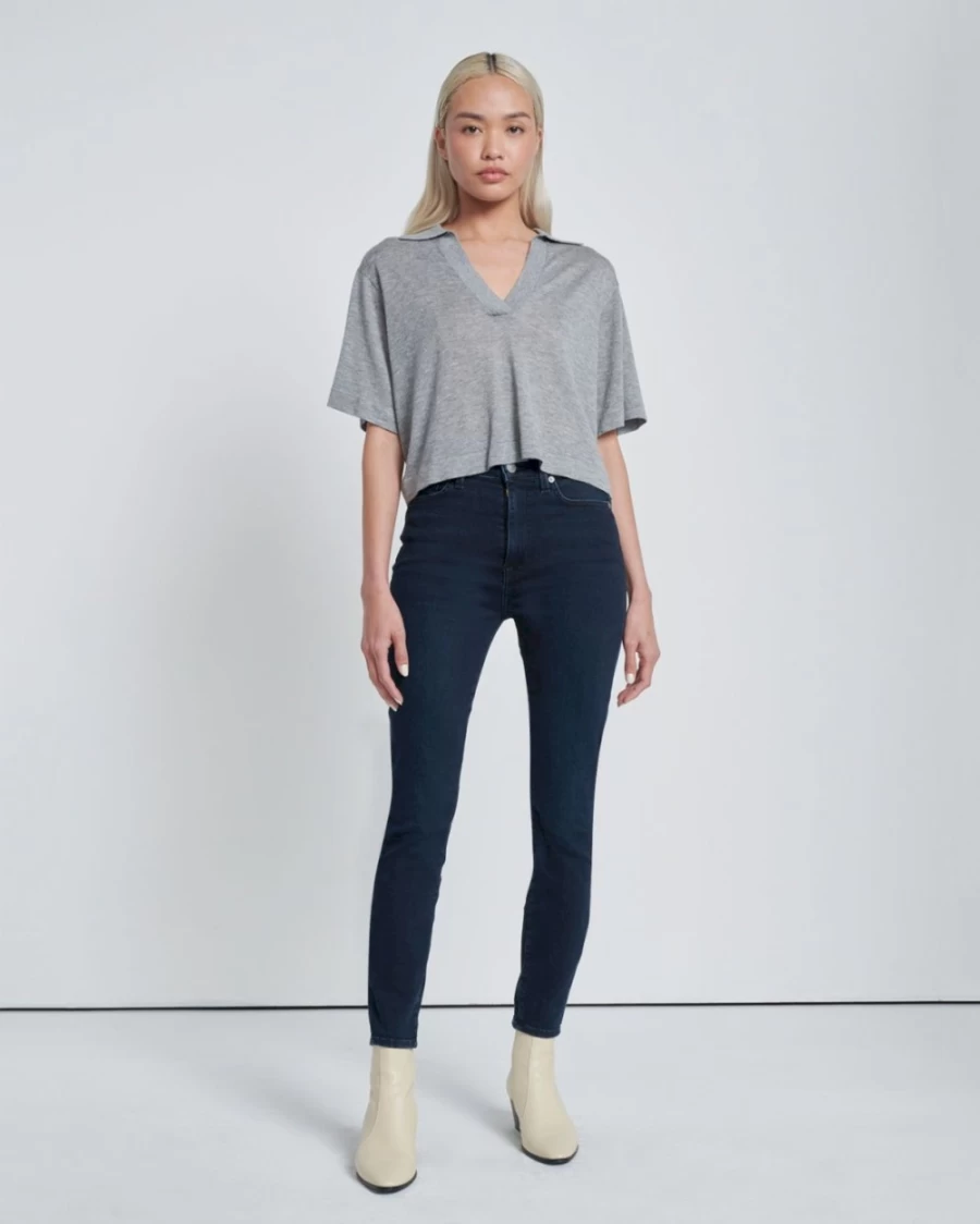 7 For All Mankind Women's High Waist Skinny Ankle Jeans - Seren Fit
