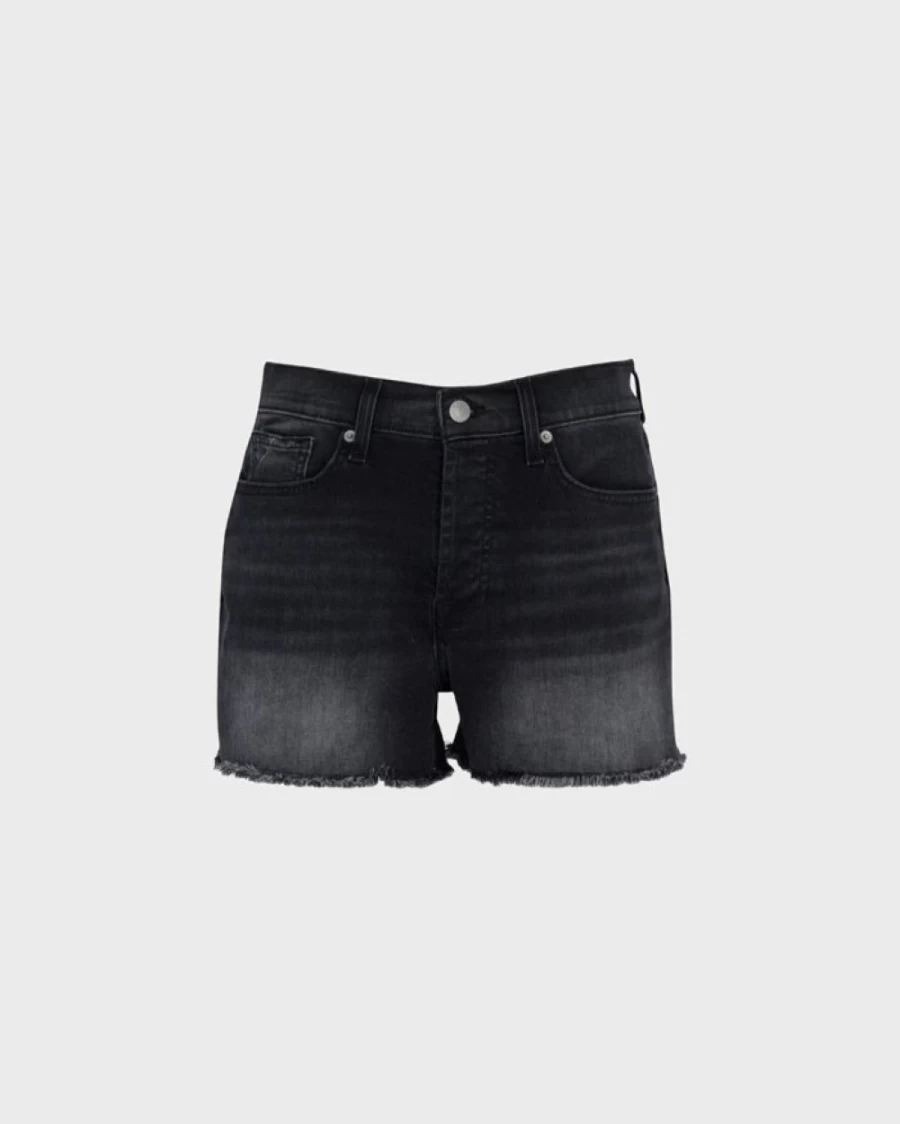 7 For All Mankind Women's Monroe Short in Ashbury | High-Waisted Denim Shorts