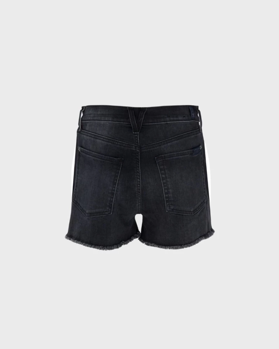 7 For All Mankind Women's Monroe Short in Ashbury | High-Waisted Denim Shorts