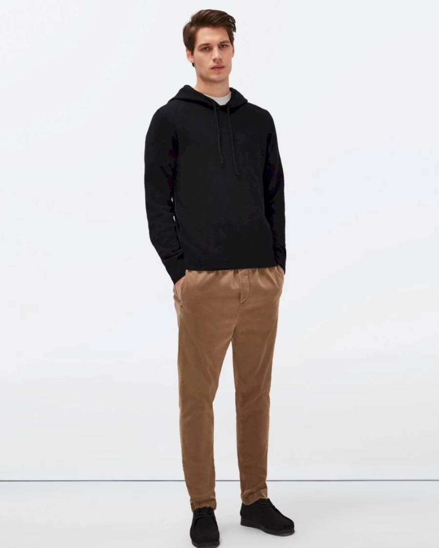 7 For All Mankind Men's Camel Twill Jogger Chino Pants - Comfortable Warm Casual Style