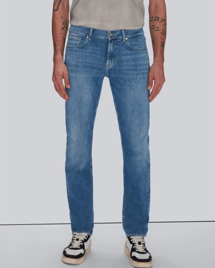 7 For All Mankind Men's Left Hand Slimmy In Matira Jeans