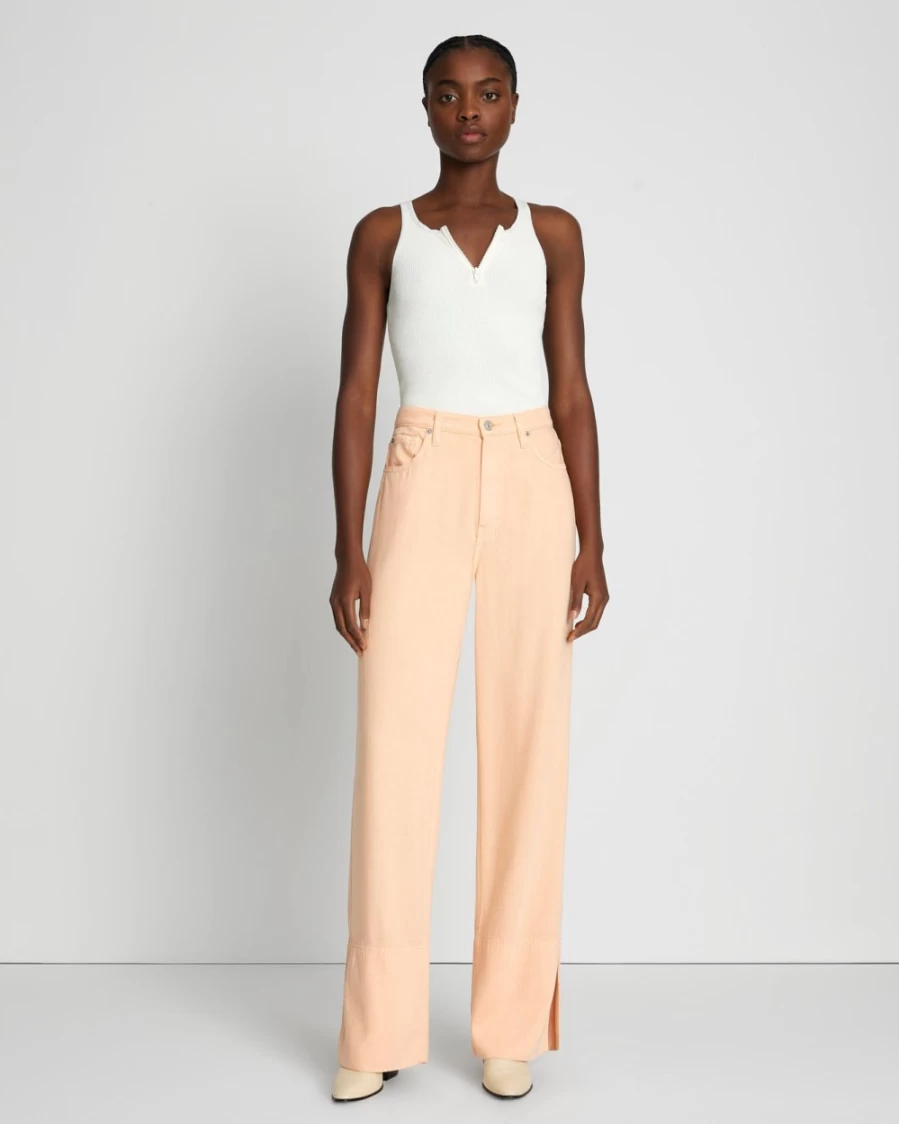 7 For All Mankind Women's Prairie Sunset Denim Trousers with Lustre Finish