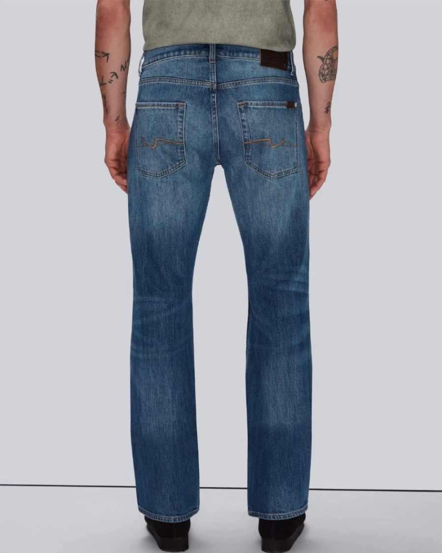 7 For All Mankind Men's Brett Bootcut Jeans in Lagoon Wash