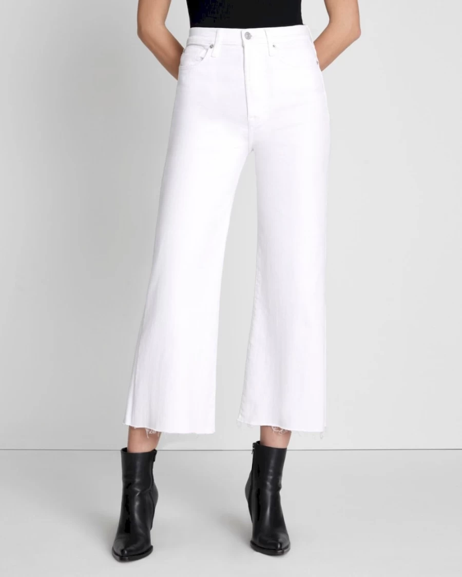 7 For All Mankind Women's Luxe Vintage Ultra High Rise Cropped Jeans in Soleil Wash