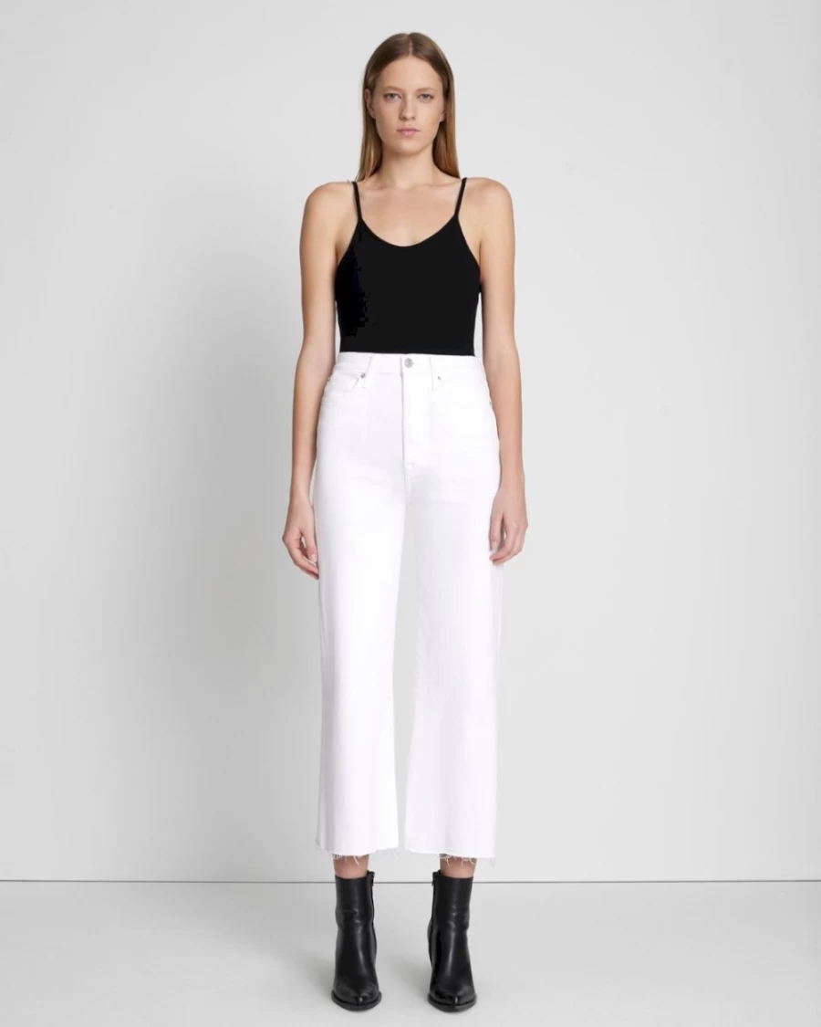 7 For All Mankind Women's Luxe Vintage Ultra High Rise Cropped Jeans in Soleil Wash