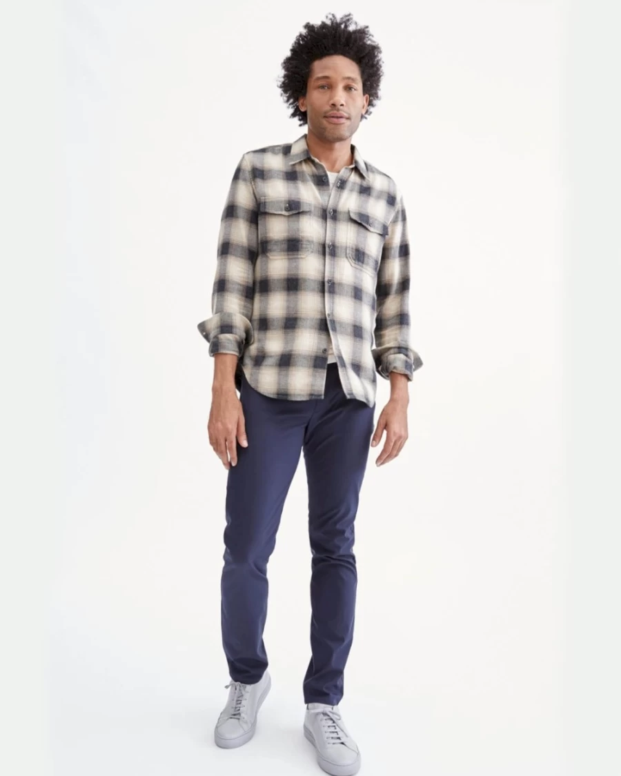 7 For All Mankind Men's Tech Series Adrien 5-Pocket Jeans in Navy