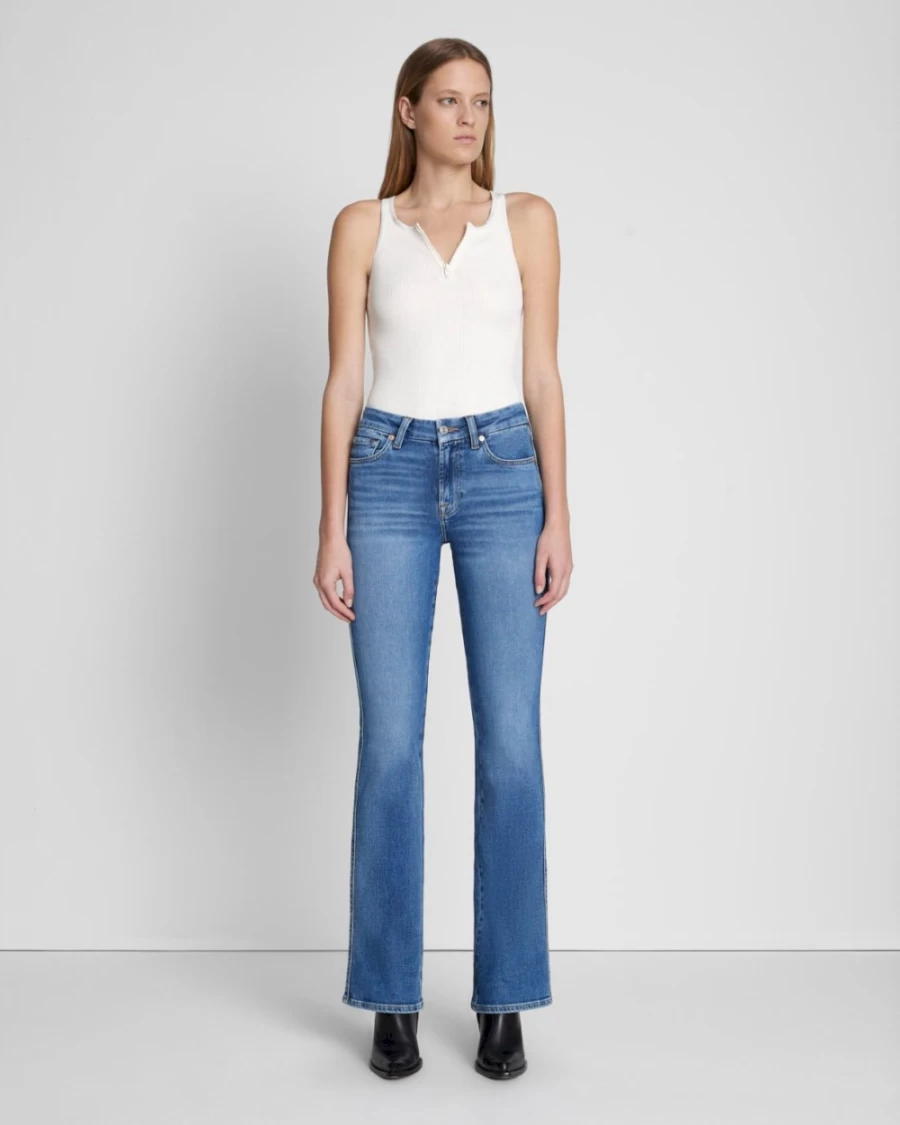 7 For All Mankind Women's Luxe Vintage Bootcut Jeans in Lyme Wash