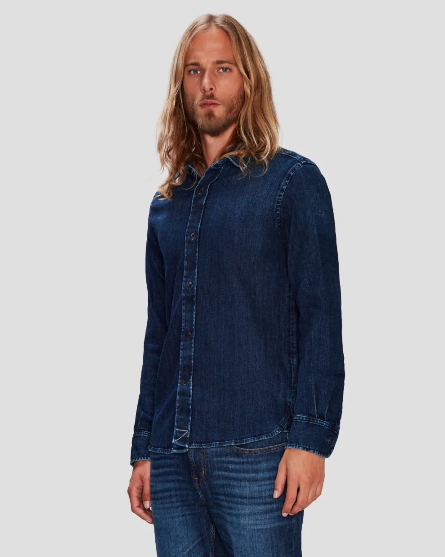7 For All Mankind Men's Malibu Airweft Button-Up Shirt