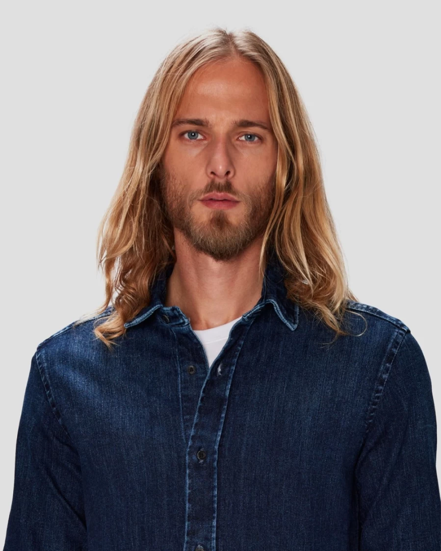 7 For All Mankind Men's Malibu Airweft Button-Up Shirt