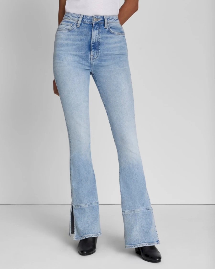 7 For All Mankind Women's Tailorless Skinny Bootcut Jeans in Merton Wash