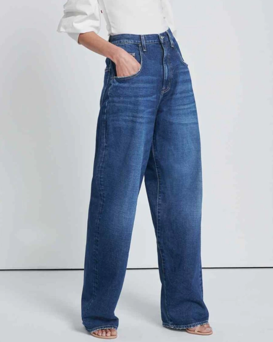 7 For All Mankind Women's Jennifer 90s Baggy Jeans in Mischief Wash