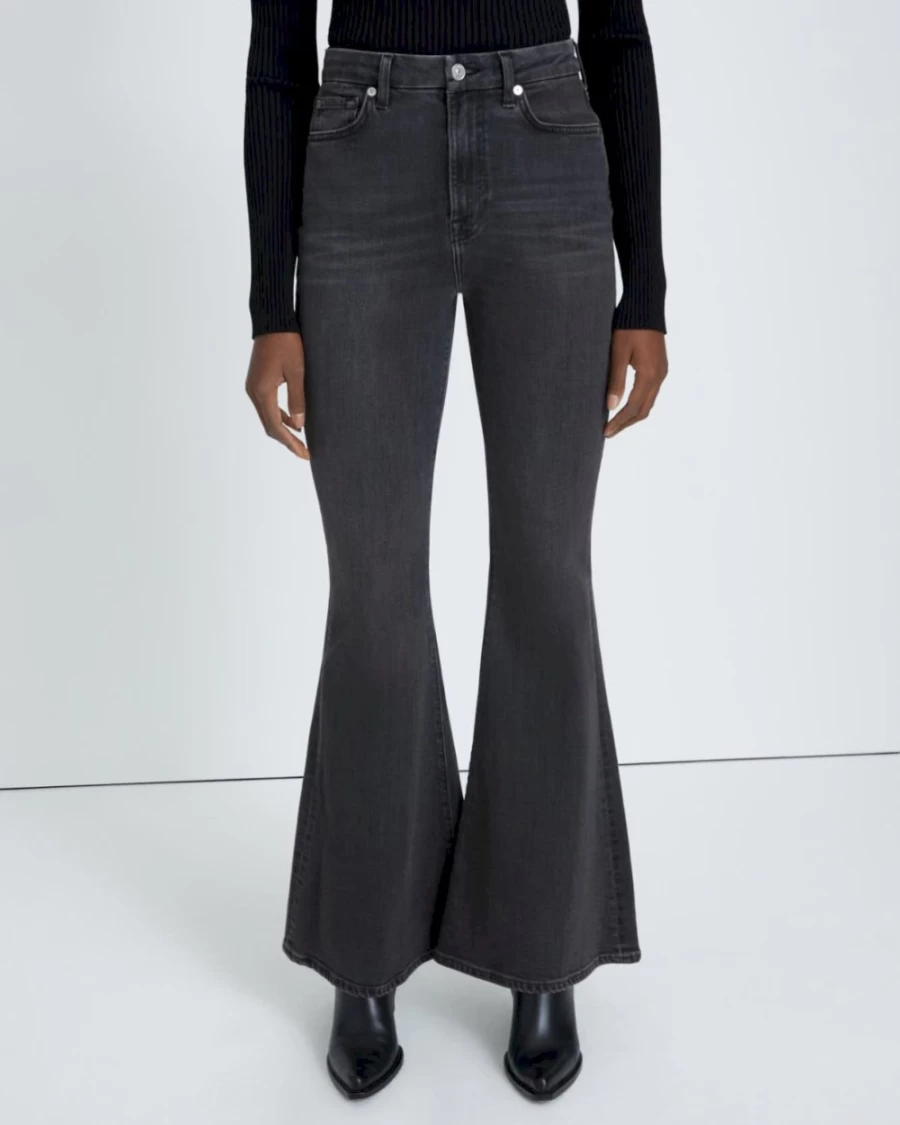 7 For All Mankind Women's Mega Flare Jeans in Belle Wash