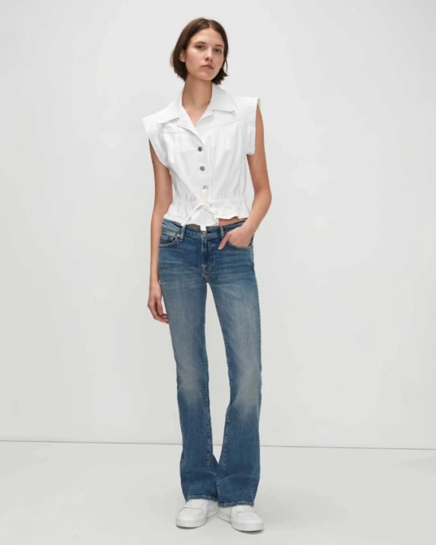 7 For All Mankind Women's Spruce Bootcut Denim Jeans - Original Fit